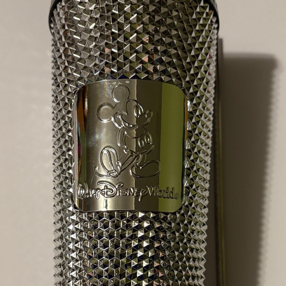 🆕 Disney-Starbucks Silver Studded Tumbler with Straw - Picture 2 of 7